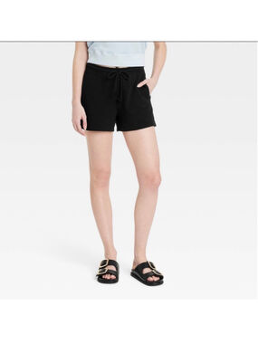 Universal Thread Black Leisure Studio Pull-On Shorts Sz S NWT